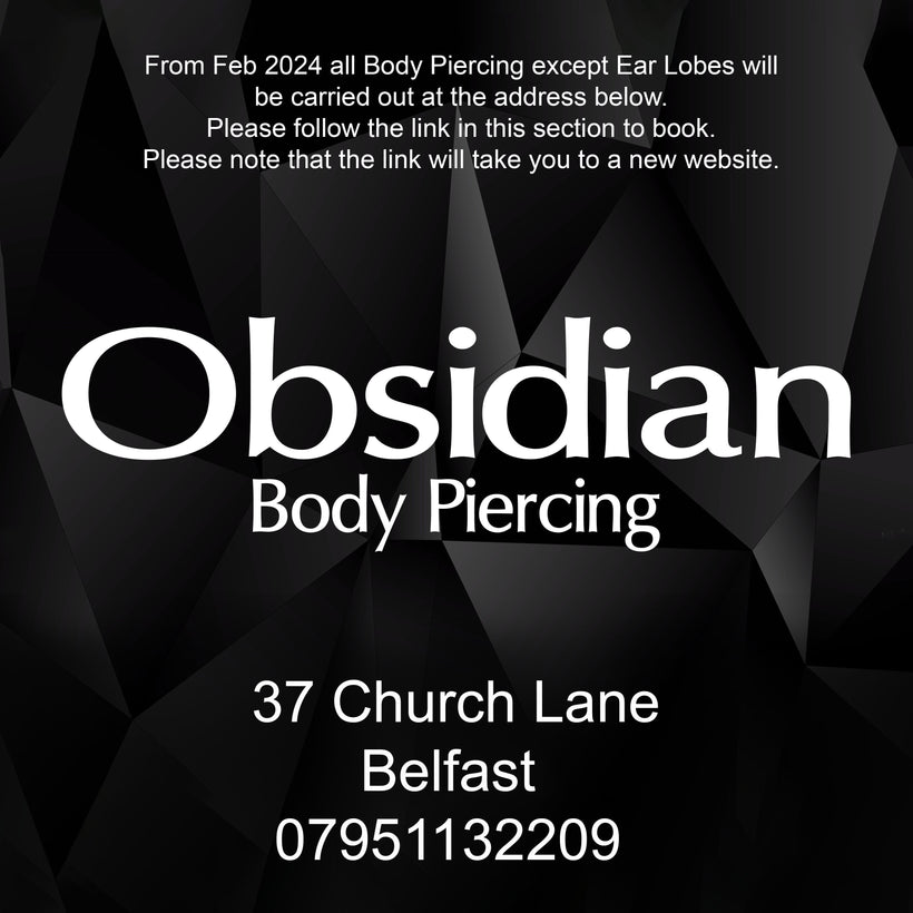 Book your piercing with Obsidian