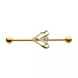 34mm Gold PVD Safety Pin Industrial
