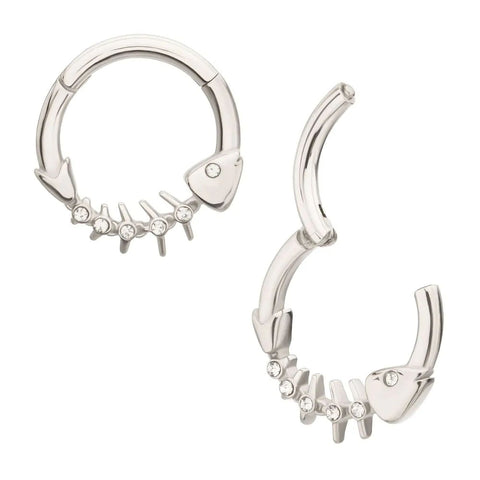 Fishbone Hinged ring 1.2x10mm