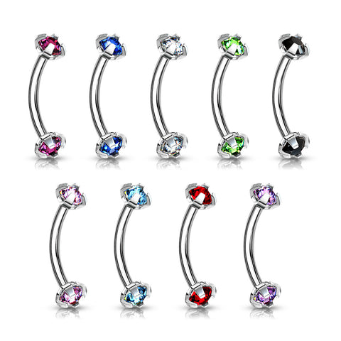 Claw set Curved Barbells