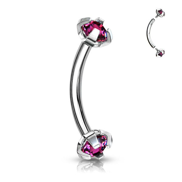 Claw set Curved Barbells