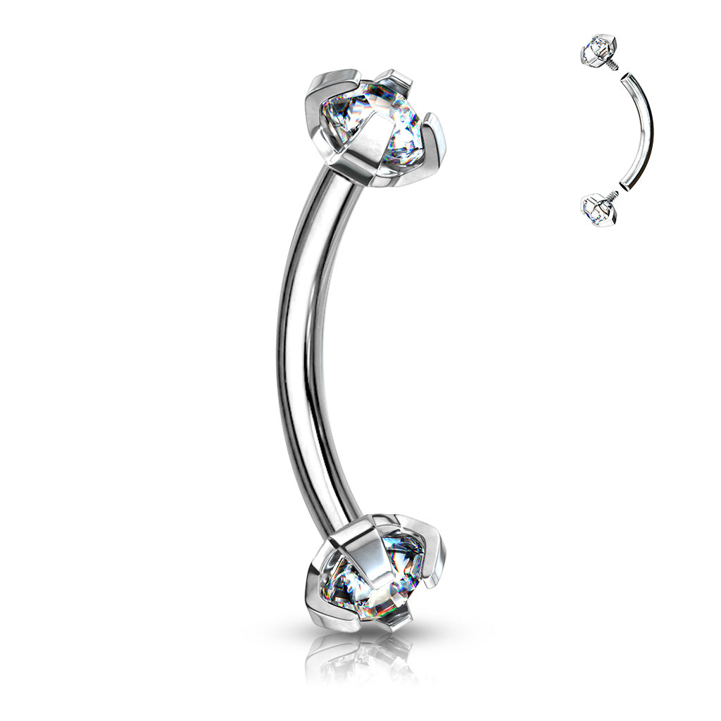 Claw set Curved Barbells