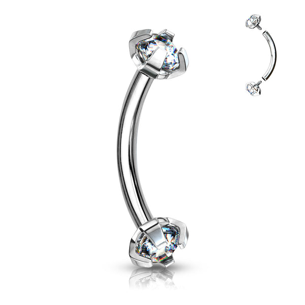 Claw set Curved Barbells