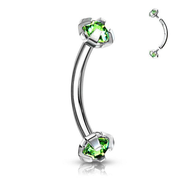 Claw set Curved Barbells