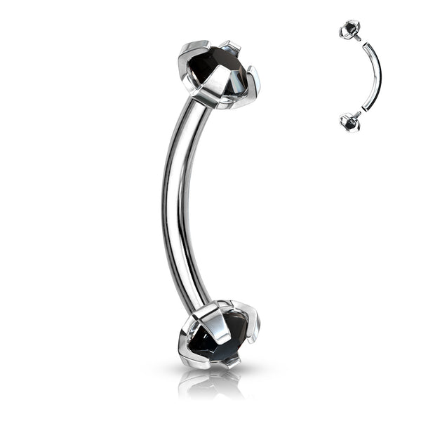 Claw set Curved Barbells