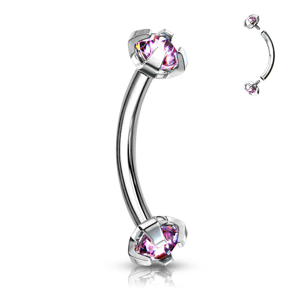Claw set Curved Barbells
