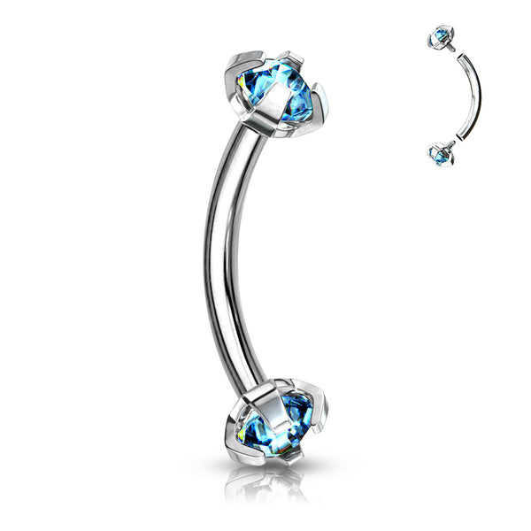Claw set Curved Barbells