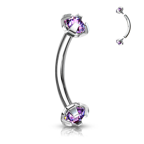 Claw set Curved Barbells