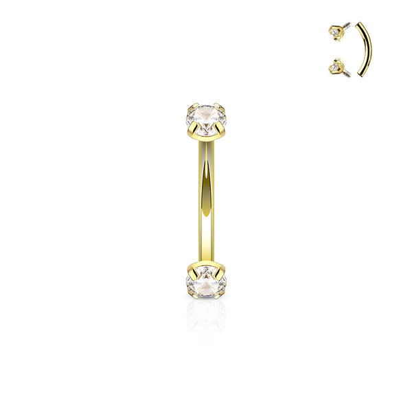 Claw set Curved Barbells