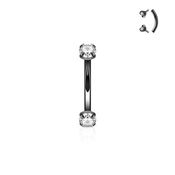 Claw set Curved Barbells