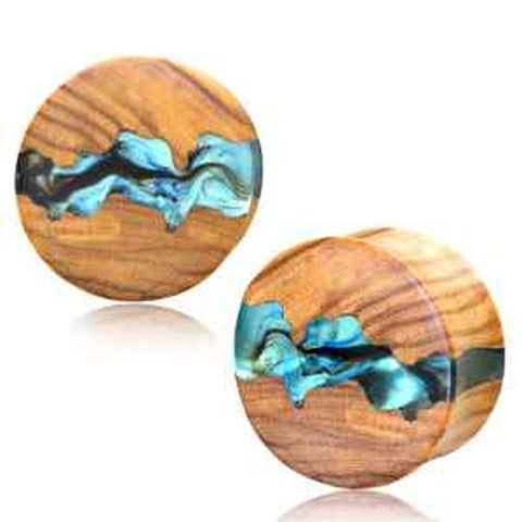 Handmade Epoxy and Wood Ear Plug