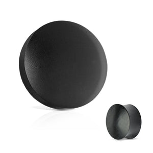 Black ARENG Wood Saddle Fit Solid Organic Plugs