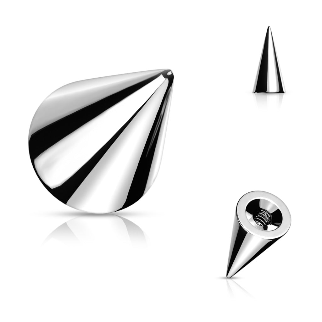 High Polish 1.6mm External thread spike