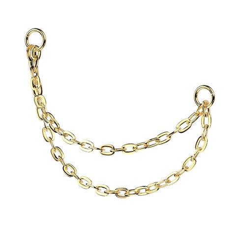 Titanium Connector Double Chain With 2 O-ring