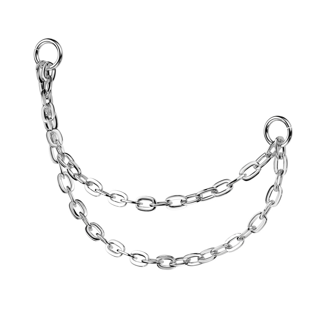 Titanium Connector Double Chain With 2 O-ring