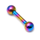 Titanium Straight barbell assorted colours 1.6x6mm