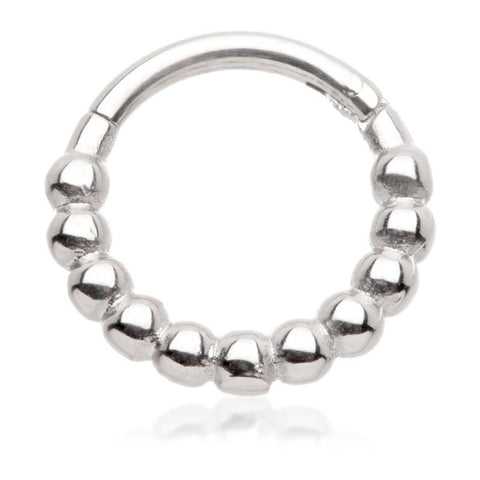 Steel balls hinged ring 1.2x8mm