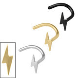 Nose Screw - Steel Lightening bolt