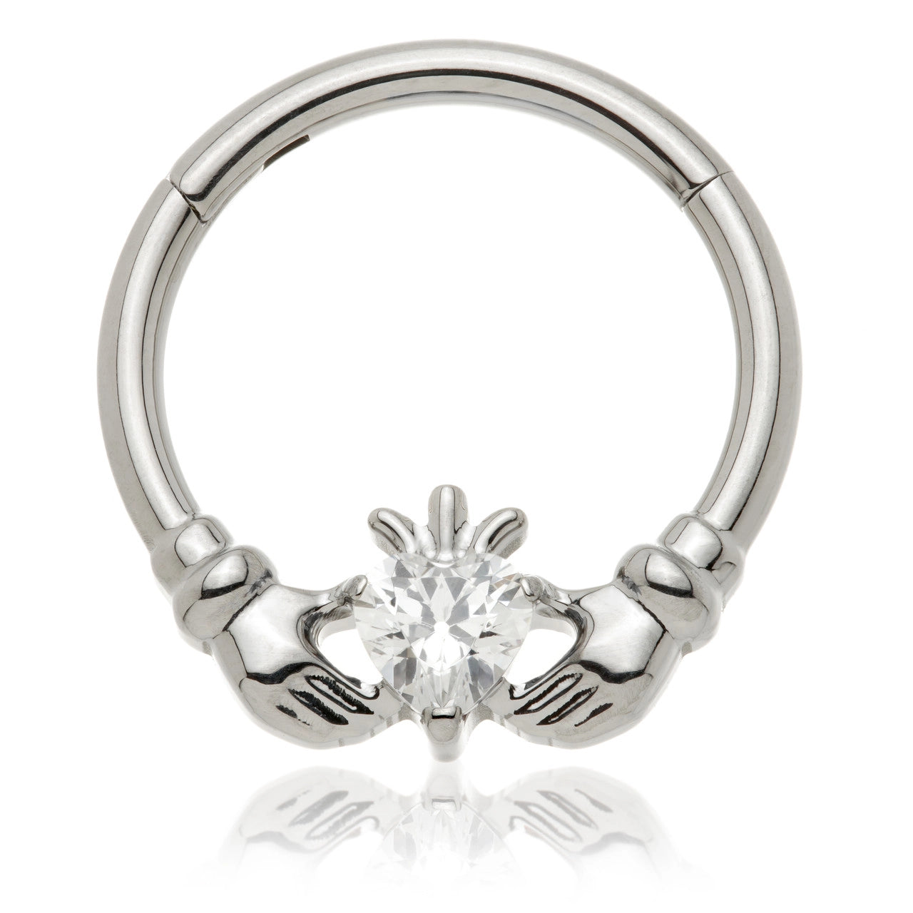 Hinged ring - Claddagh Design