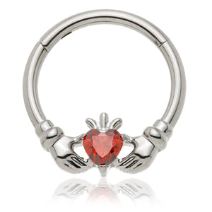 Hinged ring - Claddagh Design