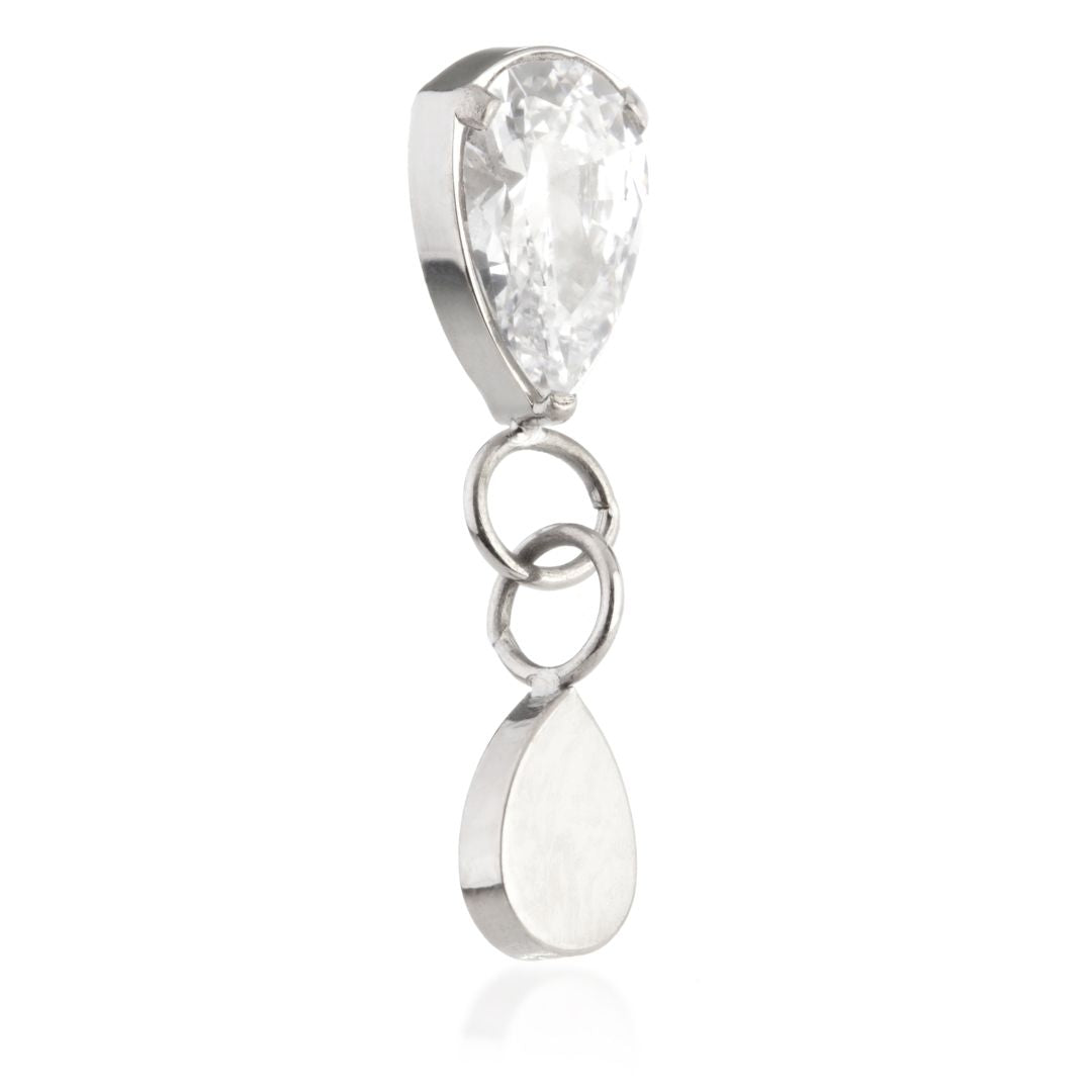TI INTERNAL ATTACHMENT WITH GEM PEAR CHARM LABRET