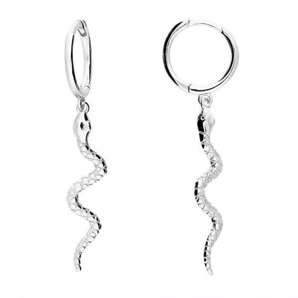 Sterling Silver Snake earring