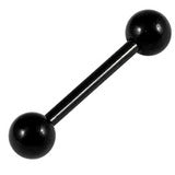 Nipple or tongue Bar-Black Steel 10 - 18mm