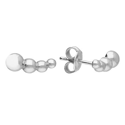 Sterling Silver earring -Ball drop