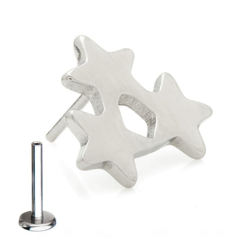 Cartilage jewellery - triple star