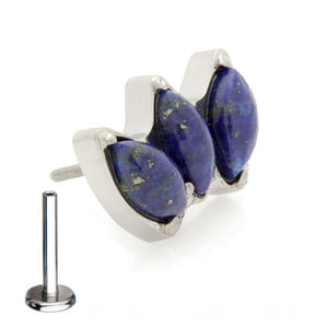 Cartilage jewellery - Blue Lapis Marquise