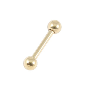 Cartilage jewellery -  zircon titanium straight barbell