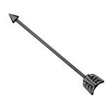 Industrial Bar 1.6x38mm black arrow