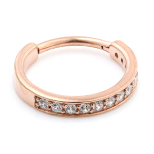 Rose gold coloured Surgical Steel Conch ring 1.2x12mm