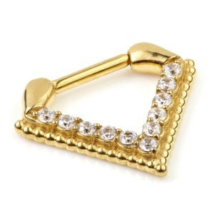 Septum clicker - 1.2mm Black, Rose or gold Steel