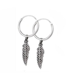 Sterling Silver earring - feather