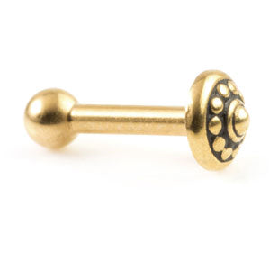 24k gold plated barbell