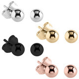 Earrings - Rose, Black or Gold colour studs