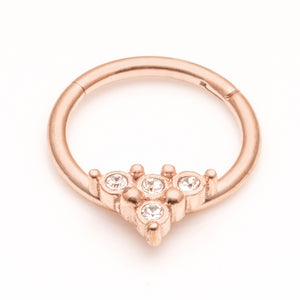Rose Gold coloured Surgical Steel Septum ring