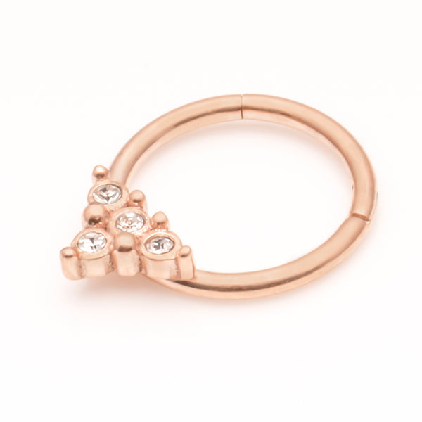 Rose Gold coloured Surgical Steel Septum ring