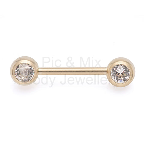 Nipple Bar - 1.6x12 or 14mm Zircon titanium