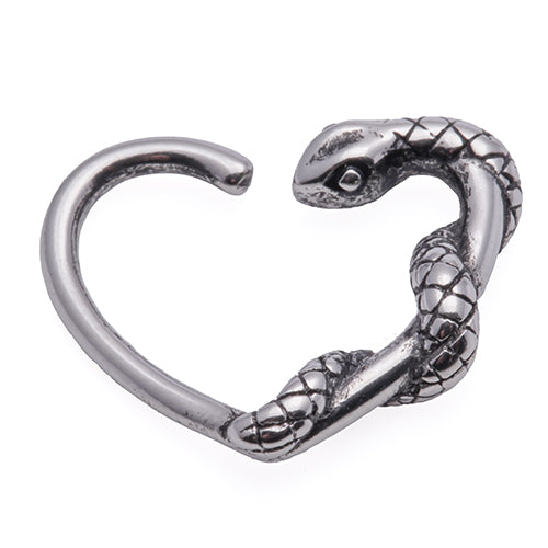 Steel snake Daith Heart