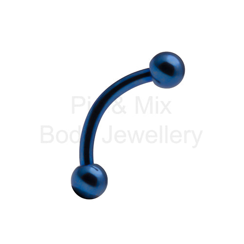 Titanium Curved Barbells 8mm – Pic&Mix The Body Jewellery Shop