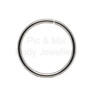 Continuous nose ring 0.8 x 6,7,8,9 or 10mm