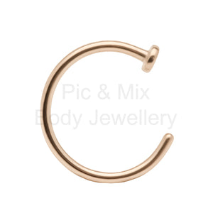 Zircon Steel open nose ring