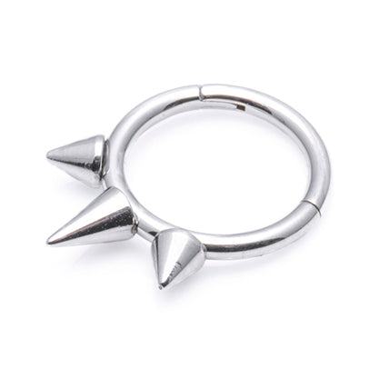 Septum/Cartilage Clicker Titanium 1.2x8 or 10mm spikes