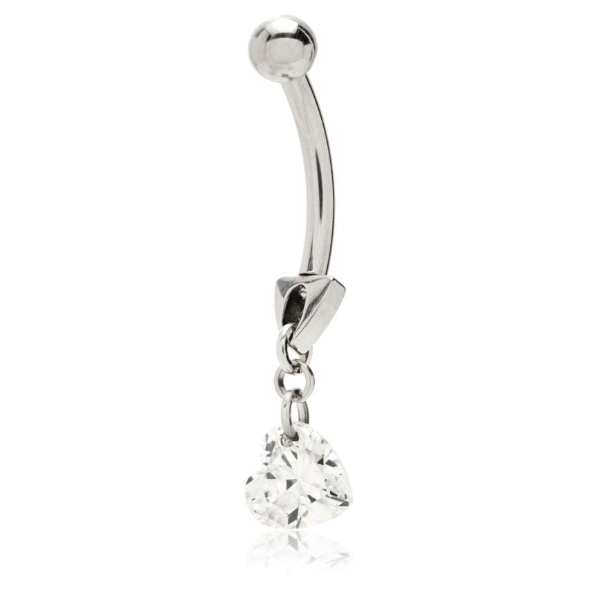 Titanium High polish Titanium belly bar