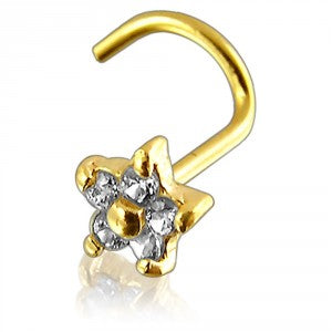 Nose stud - 9ct gold nose screws assorted designs