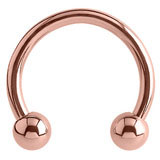 Rose Gold coloured Surgical Steel CBR - 1.2mm
