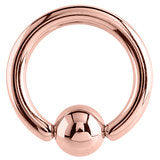 Rose Gold coloured Surgical steel BCR