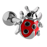 Cartilage jewellery - ladybug